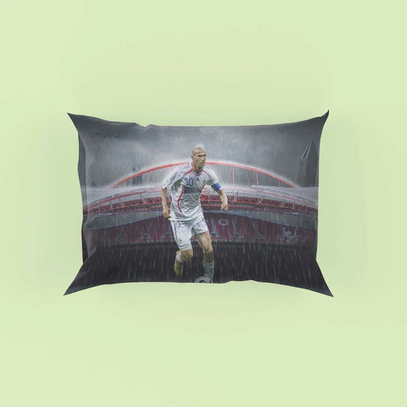 Zinedine Zidane FIFA Confederations Cup Footballer Pillow Case