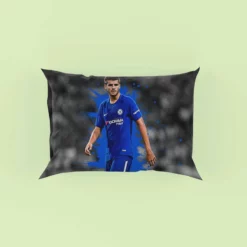 Alvaro Morata in Chelsea Football Club Pillow Case