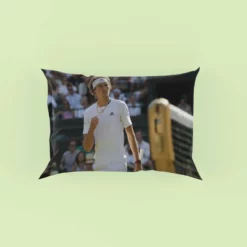 Alexander Zverev Top Ranked ATP Tennis Player Pillow Case