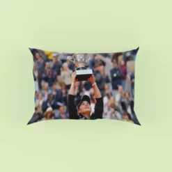Ashleigh Barty Energetic Australian Tennis Player Pillow Case
