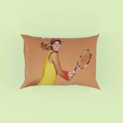 Caroline Wozniacki Energetic Danish Tennis Player Pillow Case