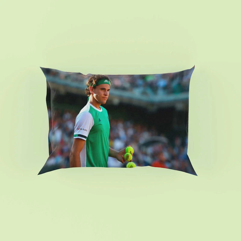 Dominic Thiem Top Ranked Austrian Tennis Player Pillow Case