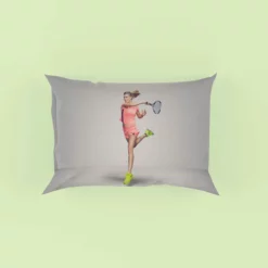 Eugenie Bouchard Top Ranked Tennis Player Pillow Case