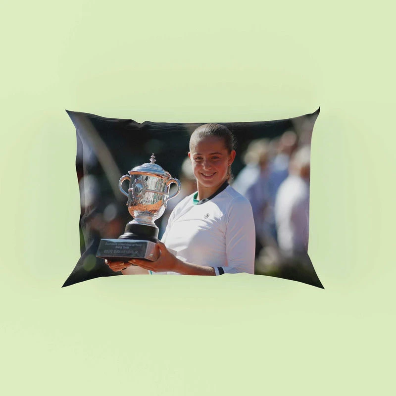 Jelena Ostapenko professional Tennis Player Pillow Case