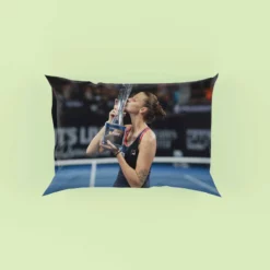 Karolina Pliskova Top Ranked Tennis Player Pillow Case