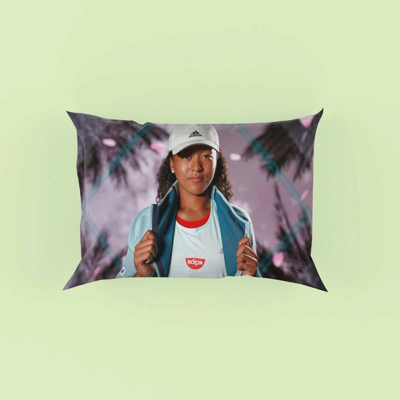 Naomi Osaka Powerful WTA Tennis Player Pillow Case