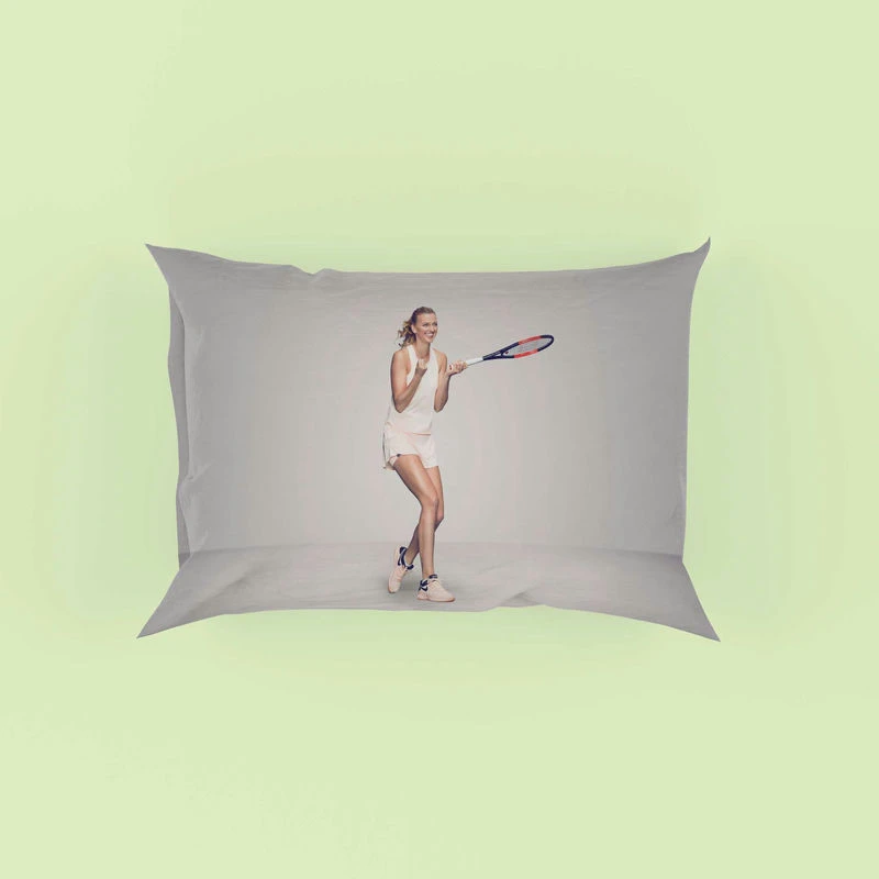 Petra Kvitova Czech Professional Tennis Player Pillow Case