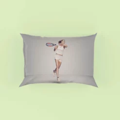 Excititng Czech Tennis Player Petra Kvitova Pillow Case