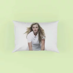 Petra Kvitova Spirited Tennis Player Pillow Case