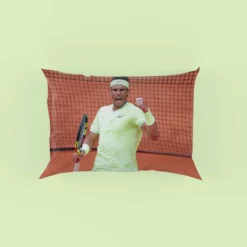 Competitive Tennis Player Rafael Nadal Pillow Case
