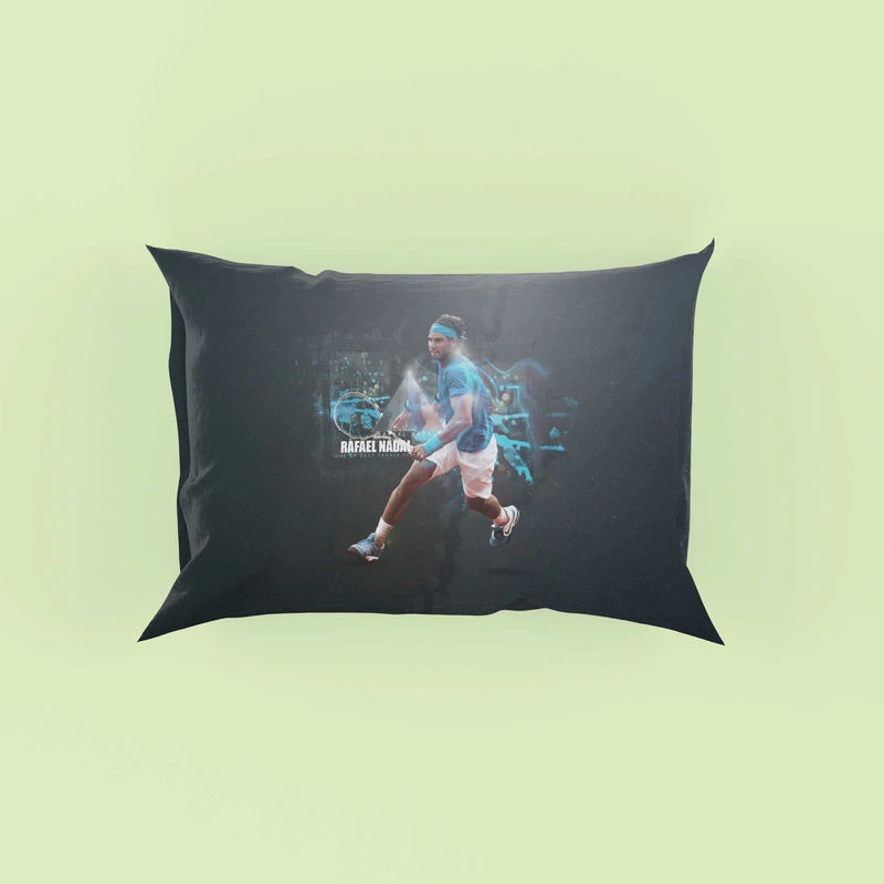 Powerful Tennis PlayerRafael Nadal Pillow Case