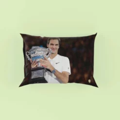 Roger Federer Top Ranked Tennis Player Pillow Case