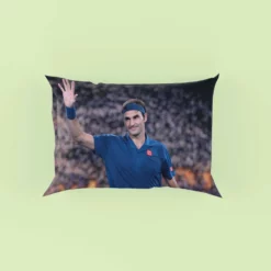 Competitive Tennis Player Roger Federer Pillow Case
