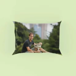 Roger Federer Wimbledon Tennis Player Pillow Case