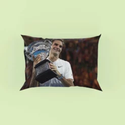 Motivating Tennis Player Roger Federer Pillow Case
