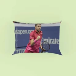 Popular Swiss Tennis Player Stanislas Wawrinka Pillow Case