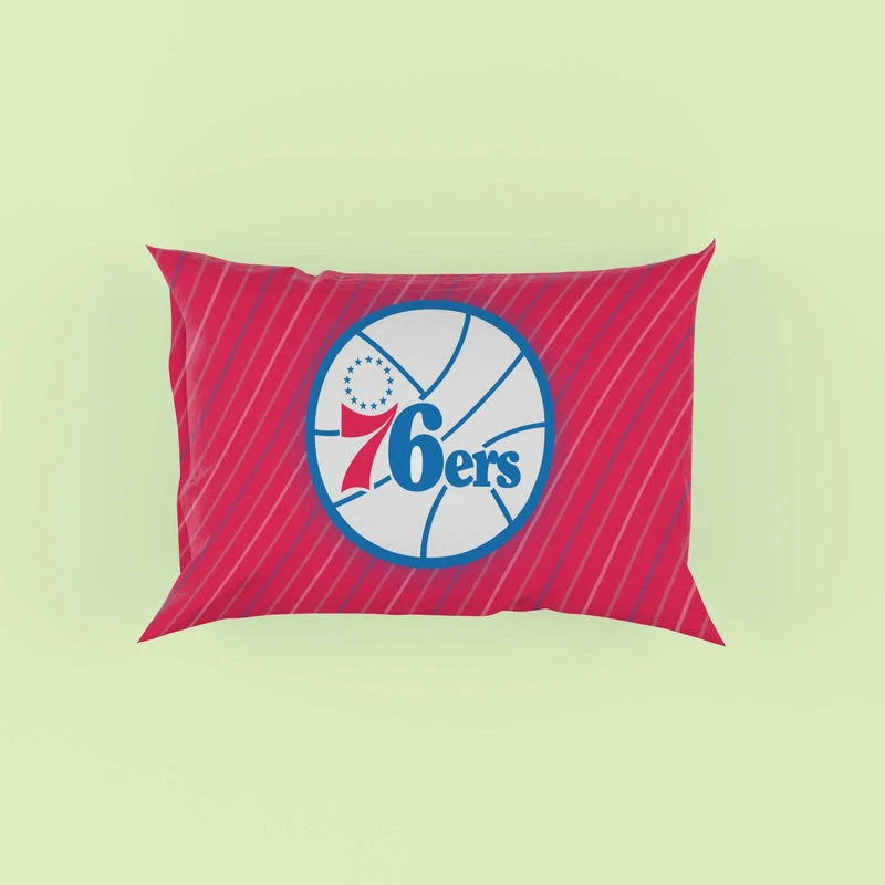 Philadelphia 76ers American Professional Basketball Team Pillow Case