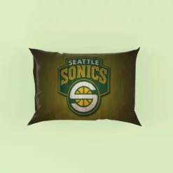 Seattle Supersonics NBA Basketball Club Pillow Case