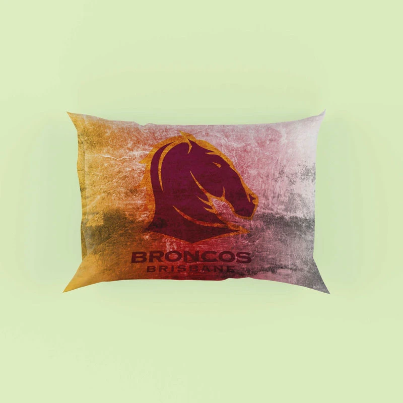 Brisbane Broncos Professional NRL Rugby Team Pillow Case