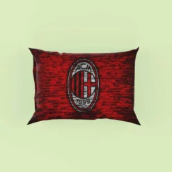 AC Milan Brick Design Football Club Logo Pillow Case