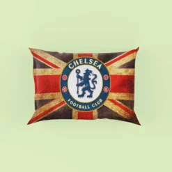 Chelsea FC Logo In British Flag Pillow Case