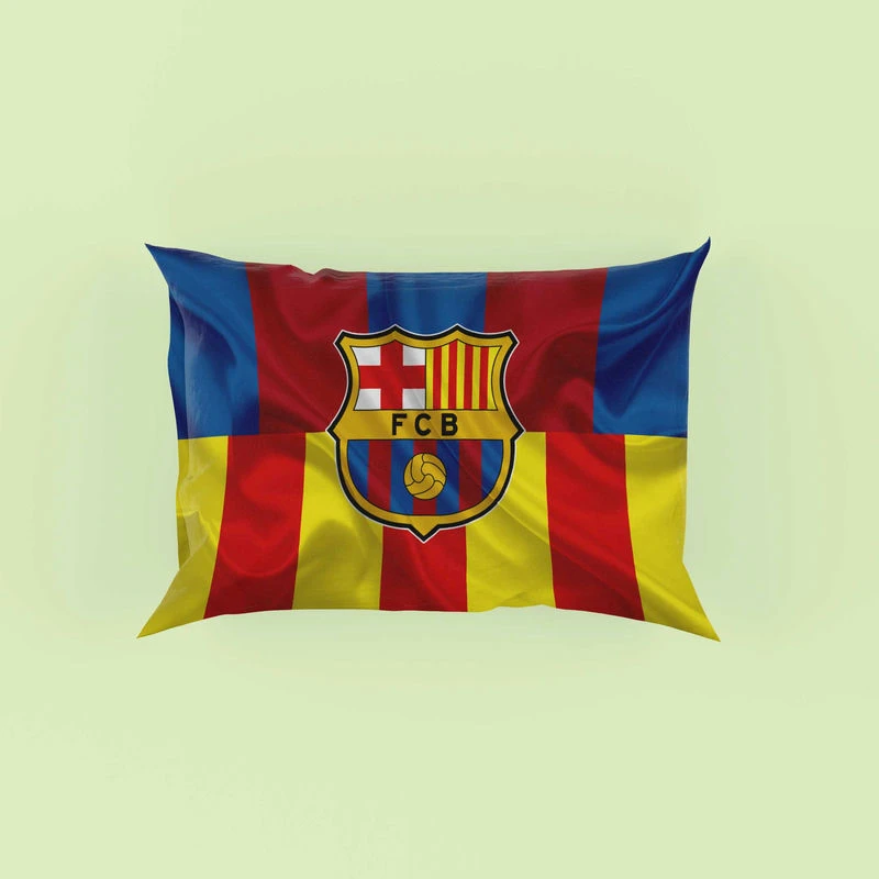 FC Barcelona La Liga Football Club Pillow Case