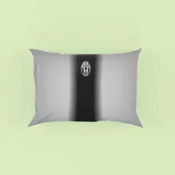 Black and White JuveSoccer Club Logo Pillow Case