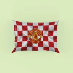 Top Ranked British Football Club Manchester United Logo Pillow Case