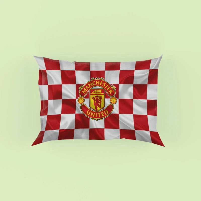 Top Ranked British Football Club Manchester United Logo Pillow Case