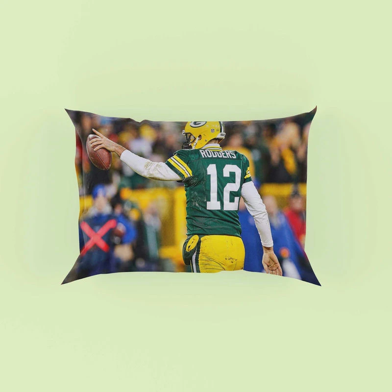 Aaron Rodgers Energetic NFL Player Pillow Case