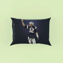 Energetic NFL Player Tom Brady Pillow Case