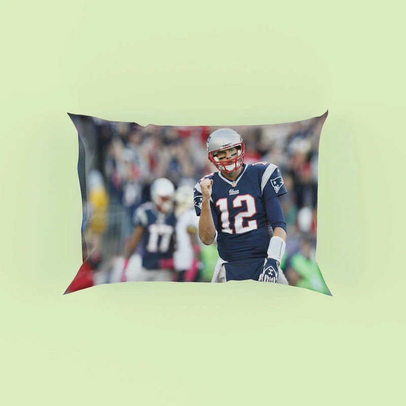 Tom Brady Patriots NFL Footballer Pillow Case