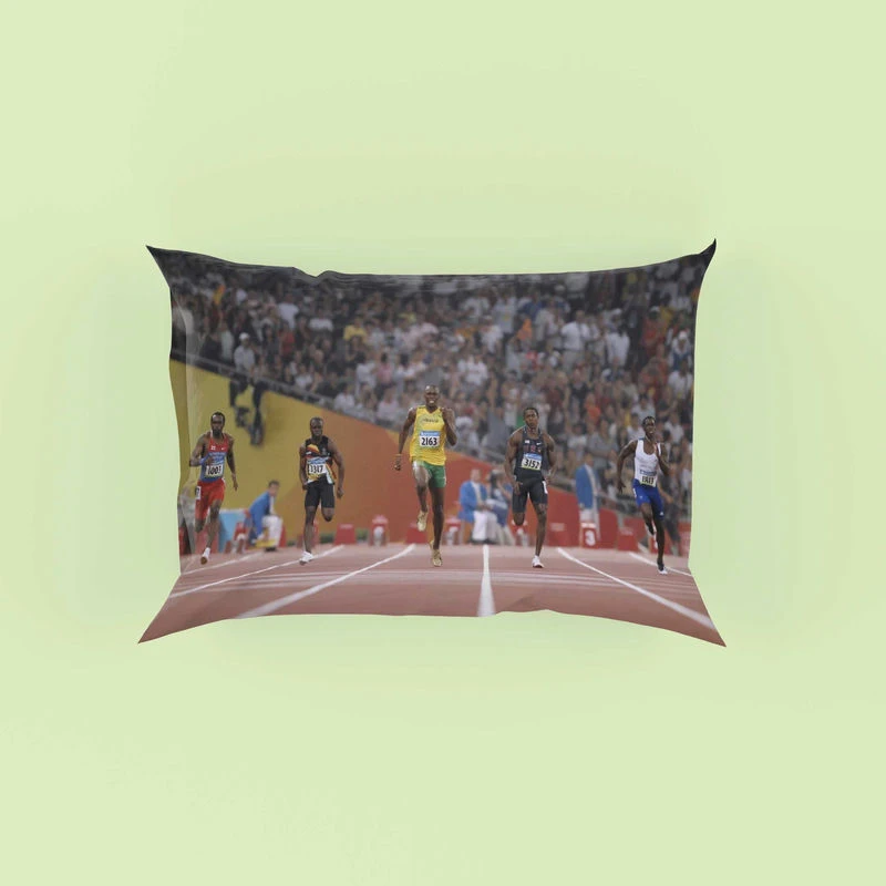 Usain Bolt Jamaican Greatest Sprinter Pillow Case