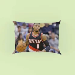 Damian Lillard Powerful NBA Basketball Player Pillow Case