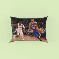 Energetic NBA Basketball Player Derrick Rose Pillow Case