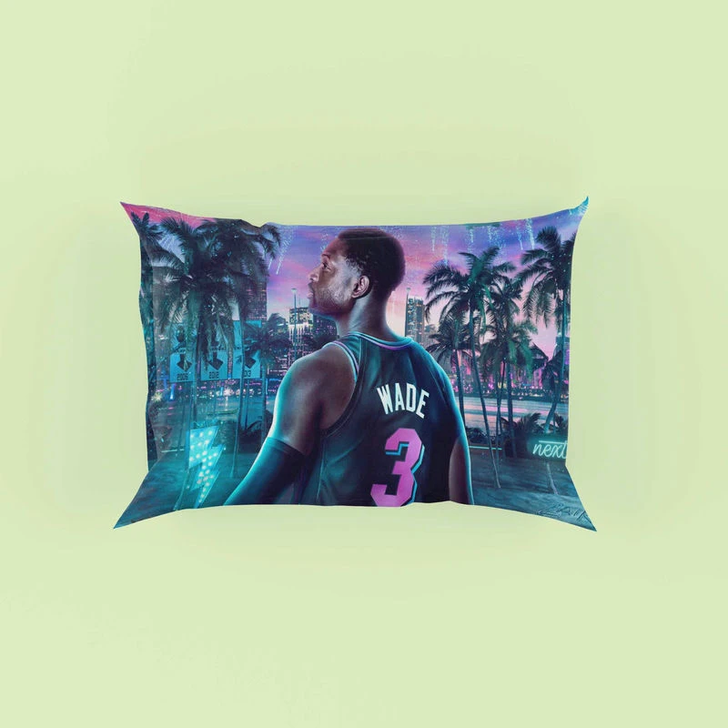 Dwyane Wade in NBA 2K20 Game Pillow Case