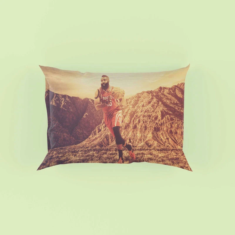 James Harden Energetic NBA Basketball Player Pillow Case