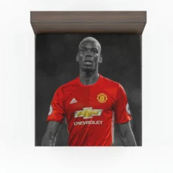 Man United Sports Player Paul Pogba Fitted Sheet