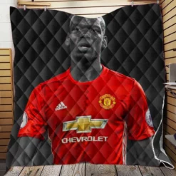 Man United Sports Player Paul Pogba Quilt Blanket