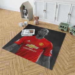 Man United Sports Player Paul Pogba Rug 1