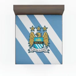 Manchester City FC Excellent Football Club Fitted Sheet