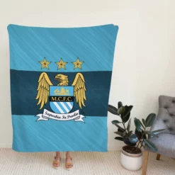 Manchester City FC Exciting Soccer Club Fleece Blanket