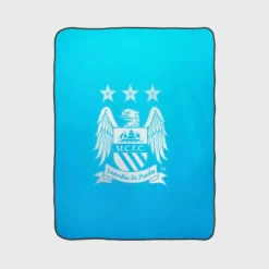 Manchester City FC Premier League Club Fleece Blanket 1