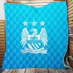 Manchester City FC Premier League Club Quilt Blanket