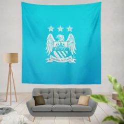 Manchester City FC Premier League Club Tapestry