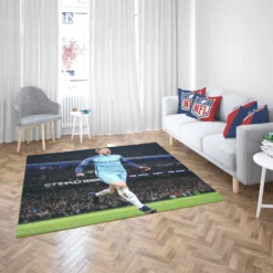 Manchester City Football Player Kevin De Bruyne Rug 2