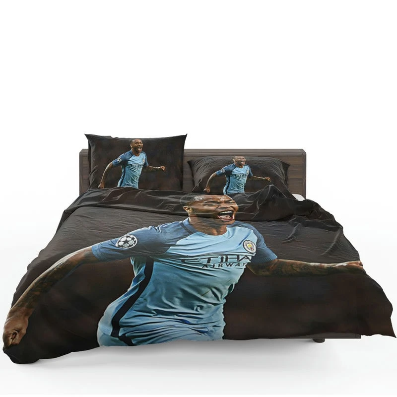 Manchester City Football Player Raheem Sterling Bedding Set