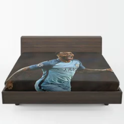 Manchester City Football Player Raheem Sterling Fitted Sheet 1