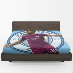 Manchester City  Sergio Aguero Fitted Sheet 1