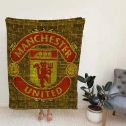 Manchester United Awarded Football Team Fleece Blanket